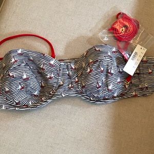 J Crew Sailboat Underwire Bikini Top